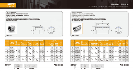 MYT Precision LMT30UU Линейные шаровые подшипники